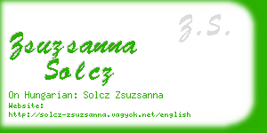 zsuzsanna solcz business card